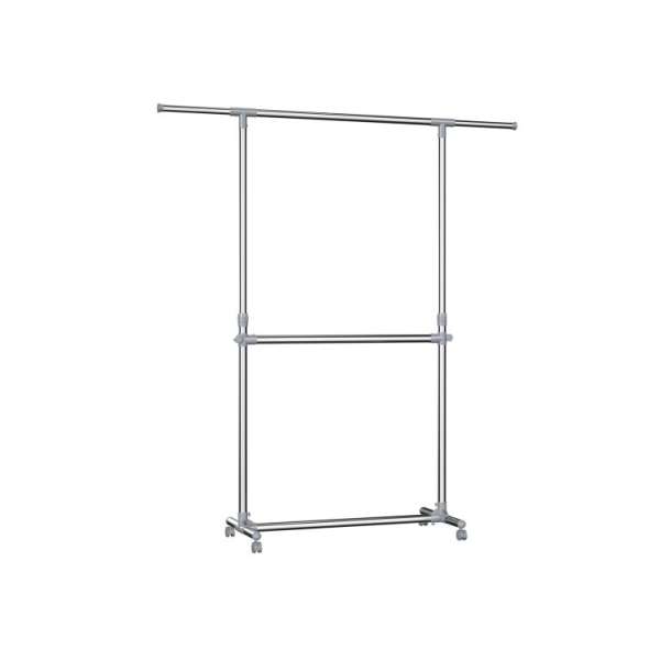 Dupla ruhatároló kerekeken magasság 113–198 cm