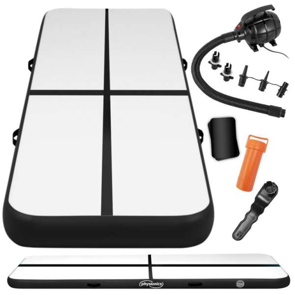 Physionics Airtrack felfújható szőnyeg 8 m fekete