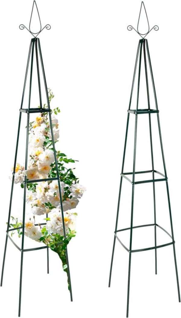 Fém tartó rózsáknak és futónövényeknek 195 cm