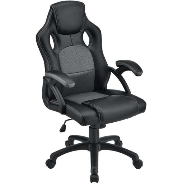Ergonomikus irodai szék állítható háttámlával fekete