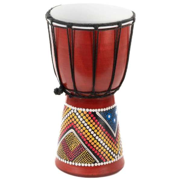 Gyerek djembe dob 30 cm mahagóni kézzel festett