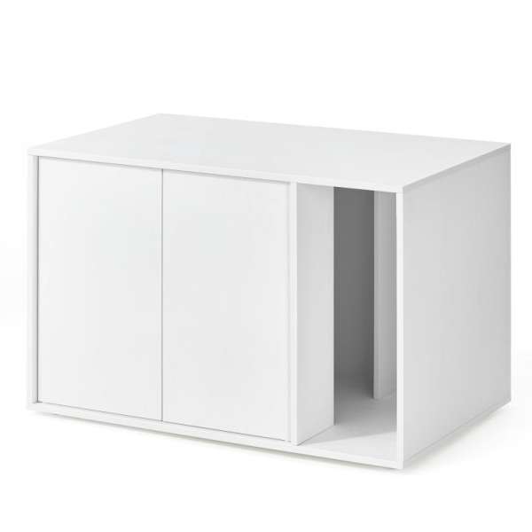 Modern macskaalom doboz fehér 80 x 50 x 53 cm