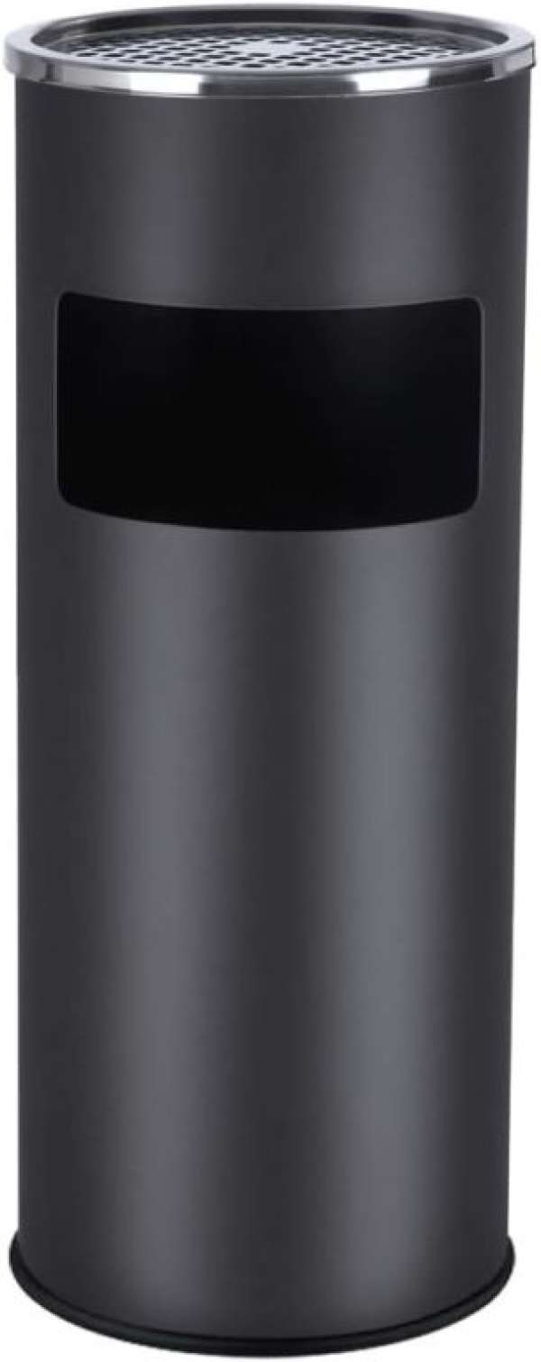 Fém szemetes hamutartóval űrtartalom 30 L fekete