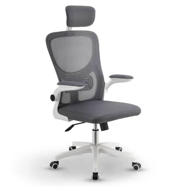 Ergonomikus irodai szék szürke/fehér hálós
