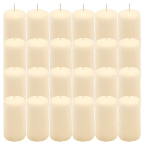 Paraffingyertya 10 cm 20 óra égési idő 24 db krém szín
