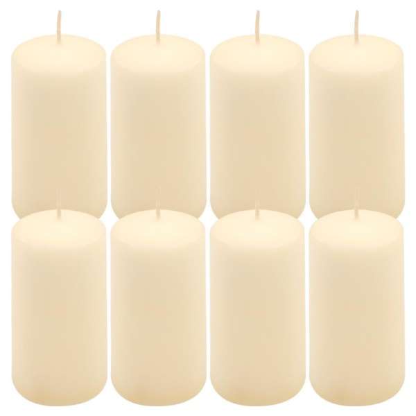 Paraffingyertya 10 cm 20 óra égési idő  8 db krém szín