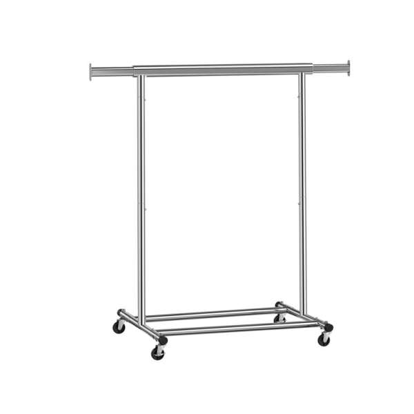 Ruhatartó fogas kerekes kihúzható 90 kg teherbírés ezüst