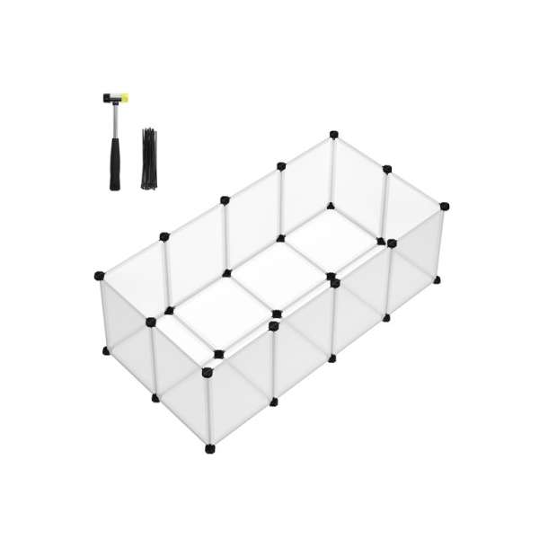 Moduláris játszóketerc kis állatoknak 125 x 63 x 42 cm