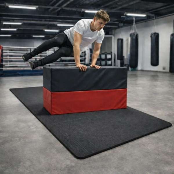 Tornaszőnyeg XXL 210 × 110 × 2 cm fekete