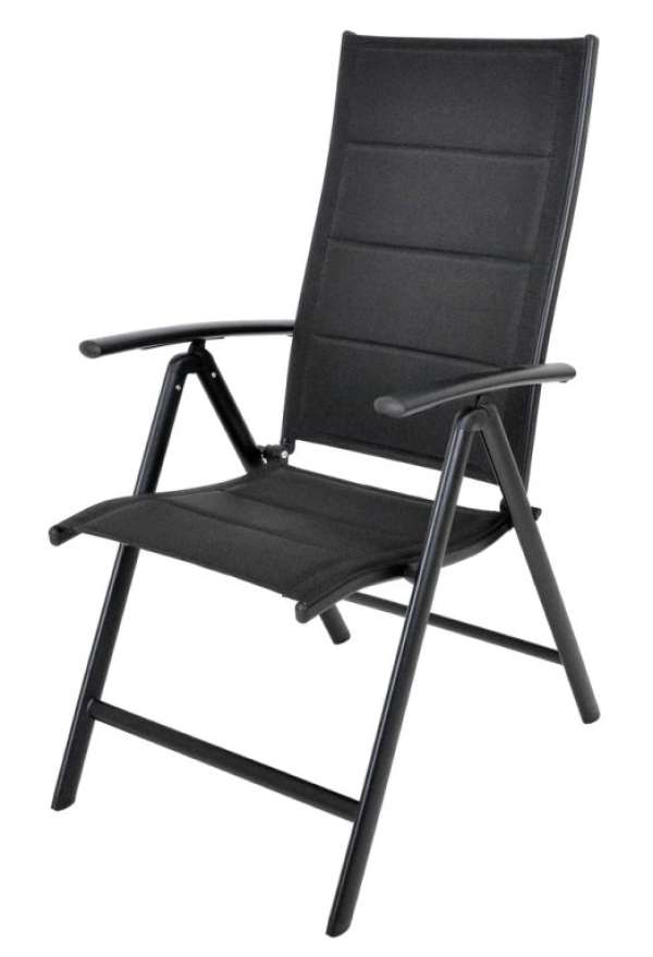 Kerti dönthető szék alumínium fekete