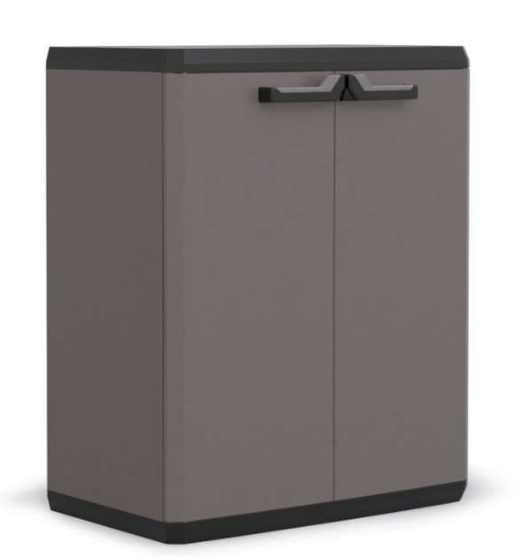Kerti szekrény PIU BASE fekete/szürke