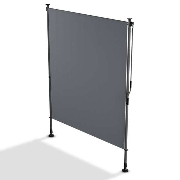 Erkély napellenző 150 x 228-316 cm UV védelemmel szürke