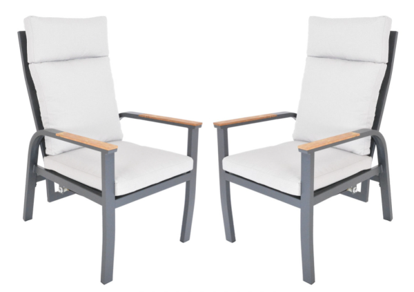Luxus aluminium fotel ANNECY DUO 2 db