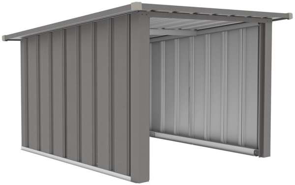 Garázs SMART B  fémlemezből világosszürke