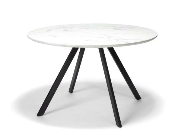 Kerek étkezőasztal 120 cm fehér 4-5 fő részére