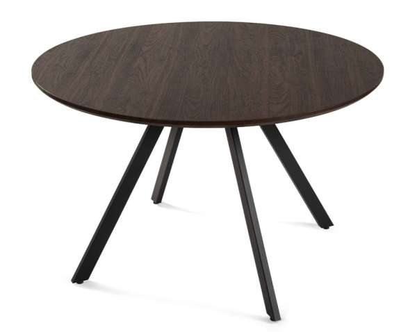 Kerek étkezőasztal 120 cm barna 4-5 fő részére