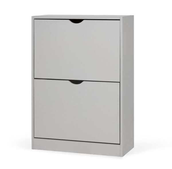 Összecsukható cipősszekrény 2 szintes szürke 8 x60x24 cm