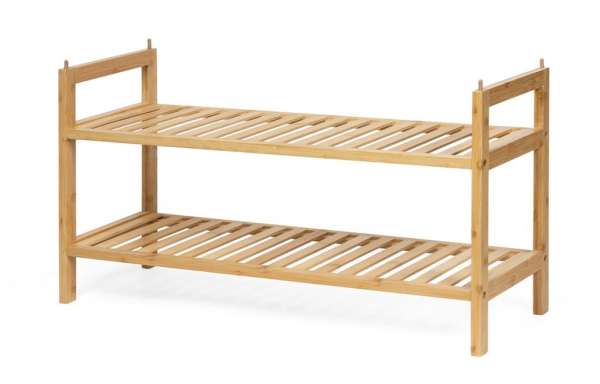 Bambusz cipőtartó kétszintes 69 cm