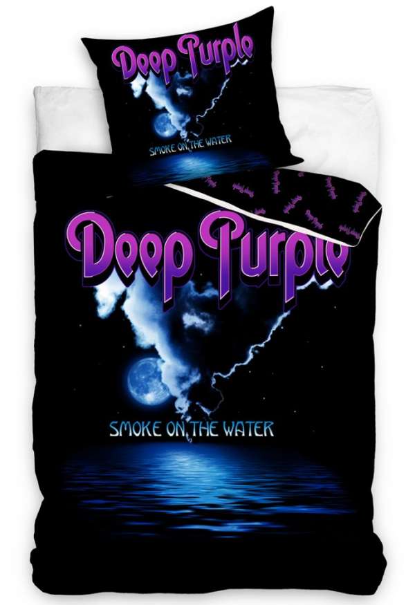 Pamut ágyneműhuzat 140x200, 70x90 cm - Deep Purple Smoke On the Water