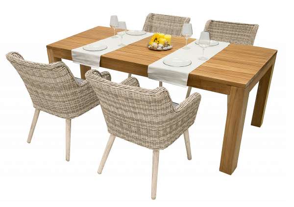 Kerti rattan készlet MONTE VICTORIA 200 (bézs) 4x kerti fotel VICTORIA