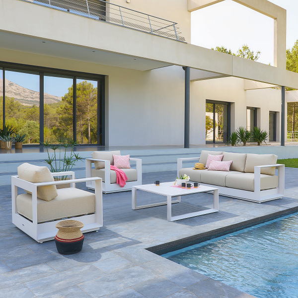 Alumínium készlet 5 személyes MADRID (cappuccino)