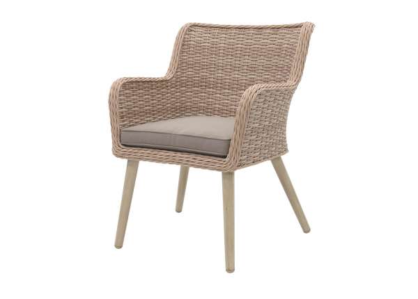 Kerti rattan étkezőszék MALIBU (cappuccino)