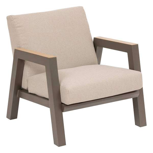 HELIOS alumínium karosszék (szürkésbarna)