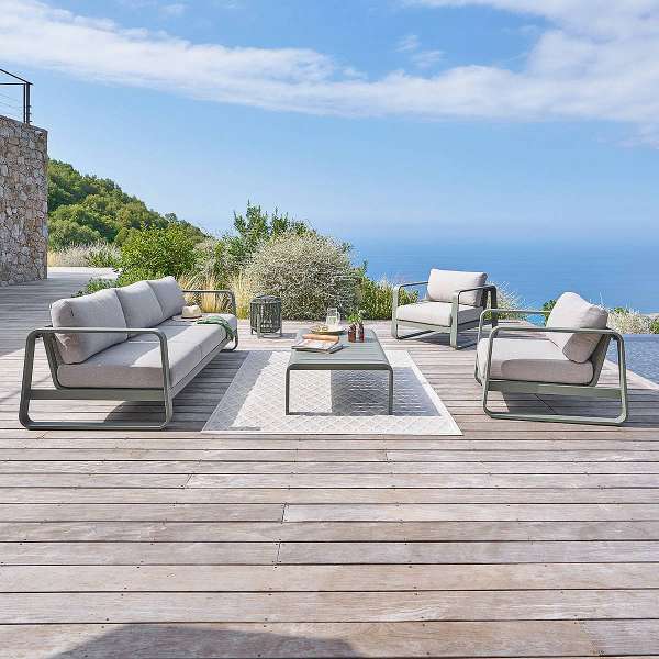 ISABELLA alumínium szett 5 személyes (olívazöld)