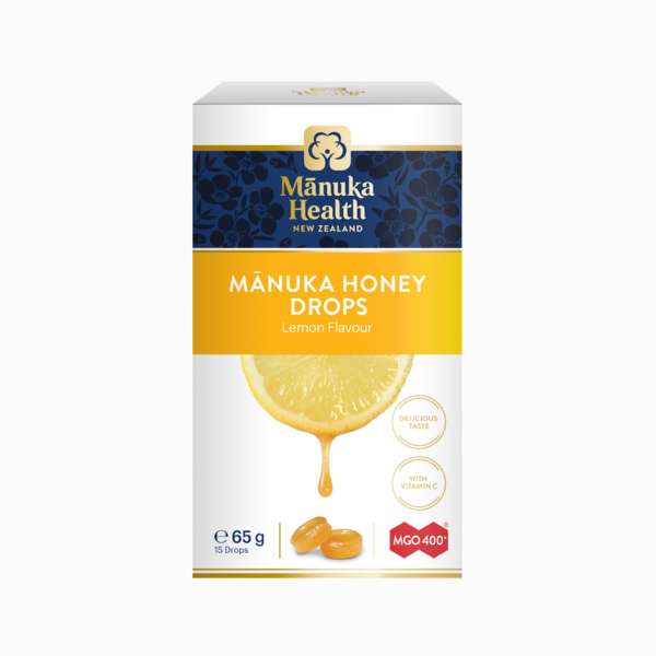 Manuka Health Manuka mézes cukorkák MGO™ 400+ citrom ízben - 65 g Súly: 65 g