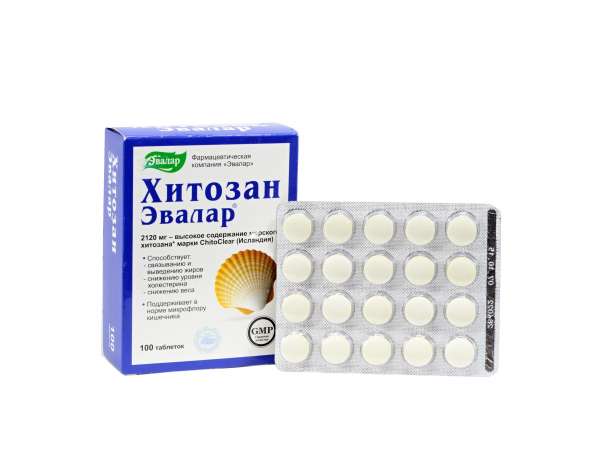 Zsírfogó - Kitozán - Evalar - 100 tabletta