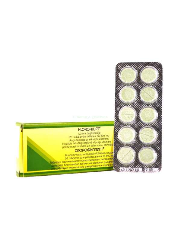 Chlorophyllipt tabletta a légutak egészségére - 20 tabletta – Vifiteh