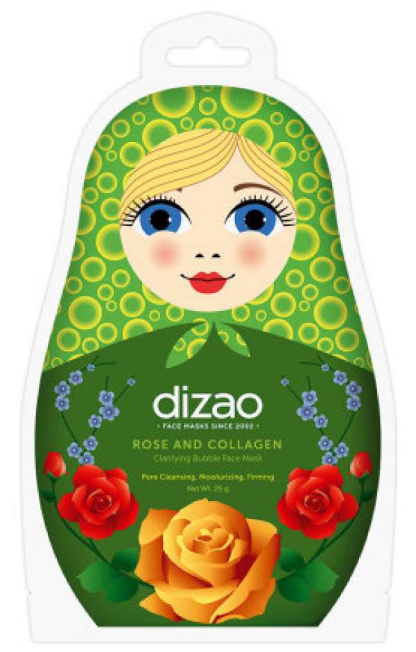 Habzó arctisztító maszk rózsa kivonattal és kollagénnel - Dizao - 25 g