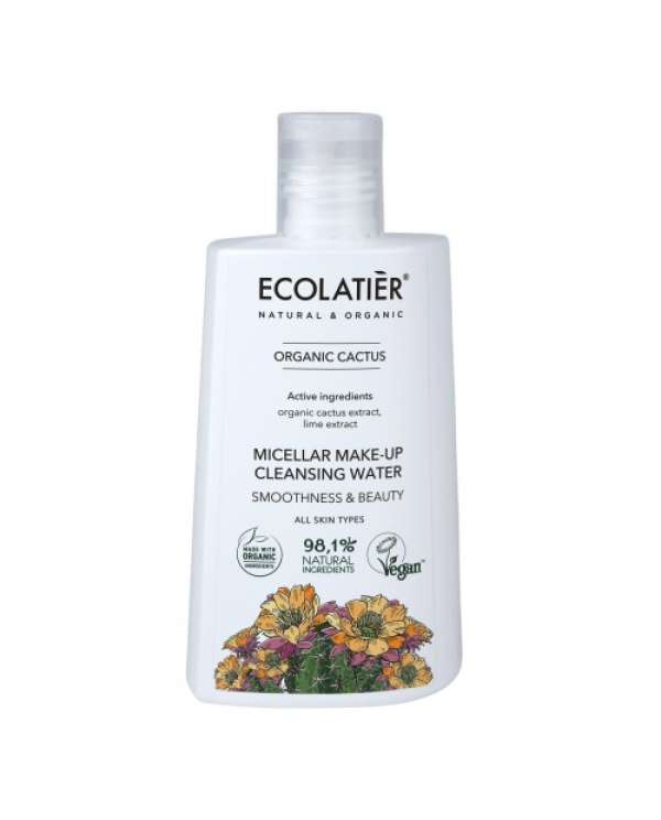 Micellás víz sminklemosáshoz Kaktusz - Ecolatier Organic - 250 ml