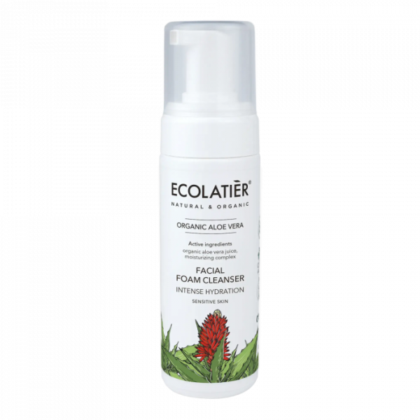Arctisztító hab intenzíven hidratáló Bio Aloe Vera - 150 ml - Ecolatier