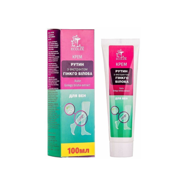 Vénakrém Rutin Ginkgo biloba kivonattal - 100 ml - Ecolek