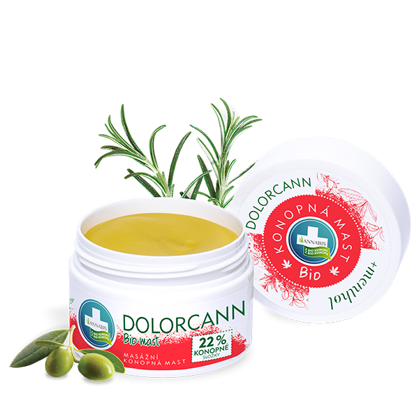DOLORCANN Bio kendermasszázs kenőcs mentollal - 50 ml - Annabis