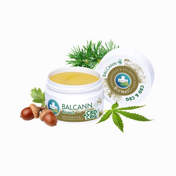 BALCANN CBD + CBG BIO kenderkenőcs tölgyfakéreggel - 50 ml - Annabis
