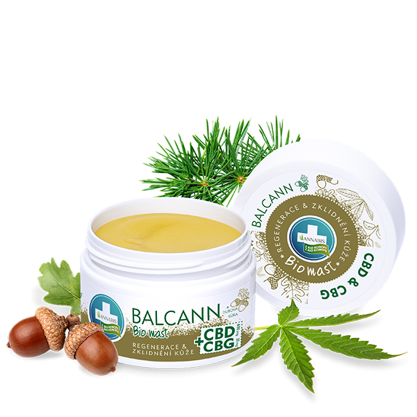 BALCANN CBD + CBG BIO kender tölgyfakéreg kenőcs - 50 ml - Annabis
