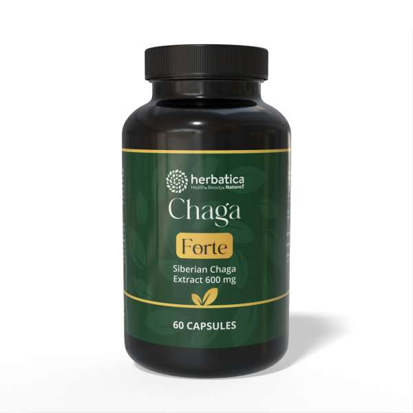 Szibériai Chaga FORTE - 60 vegán kapszula (600mg/kapszula) - Herbatica