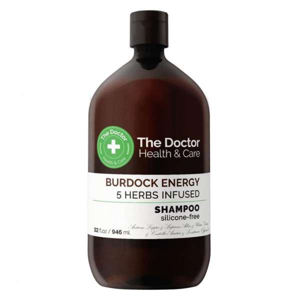 The Doctor Health and Care Burdock Energy hajhullás elleni sampon - 946 ml - The Doctor Health & Care