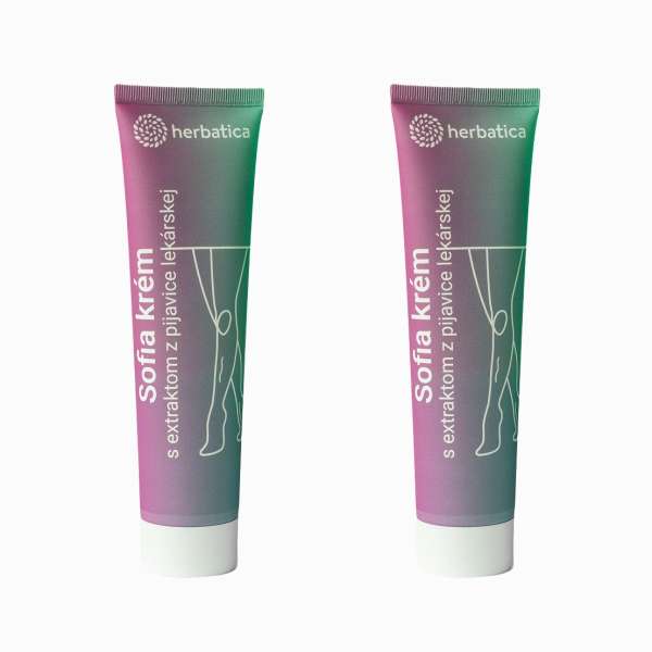 Herbatica Kedvezményes duopack: 2 x Sofia krém visszeres lábak ápolására orvosi pióca kivonattal - 150 ml