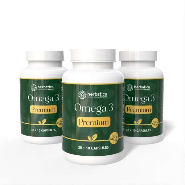 Akciós készlet: 3x Omega 3 Premium – 40 kapszula – Herbatica