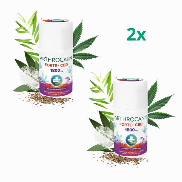 Akciós készlet: 2x ARTHROCANN kender masszázs gél FORTE+1800 mg CBD - 90 ml - Annabis