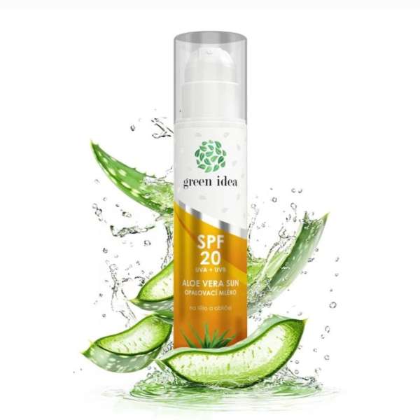 Aloe vera napsütés elleni tej SPF 20 200 ml - Green idea