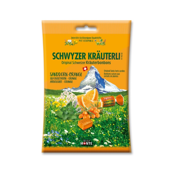 DOMACO Gyógynövénycukorka - Homoktövis + narancs 75 g - Green idea