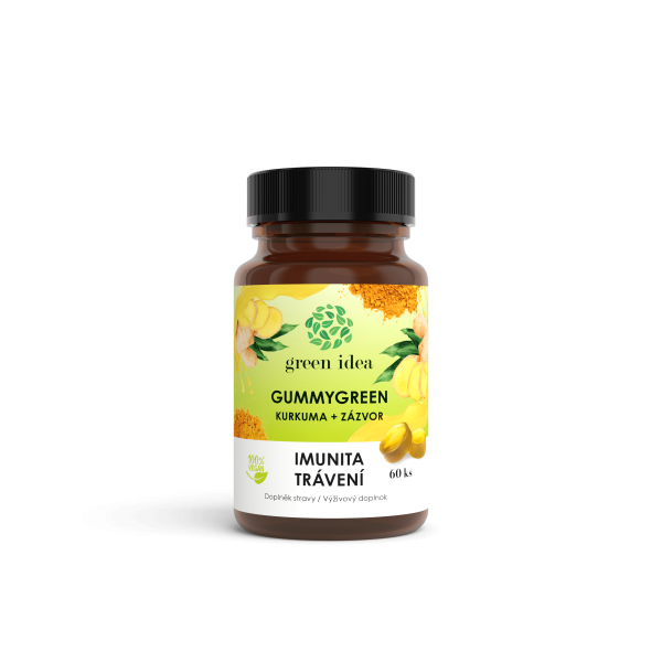 Gummygreen - Kurkuma + gyömbér 60 db - Green idea