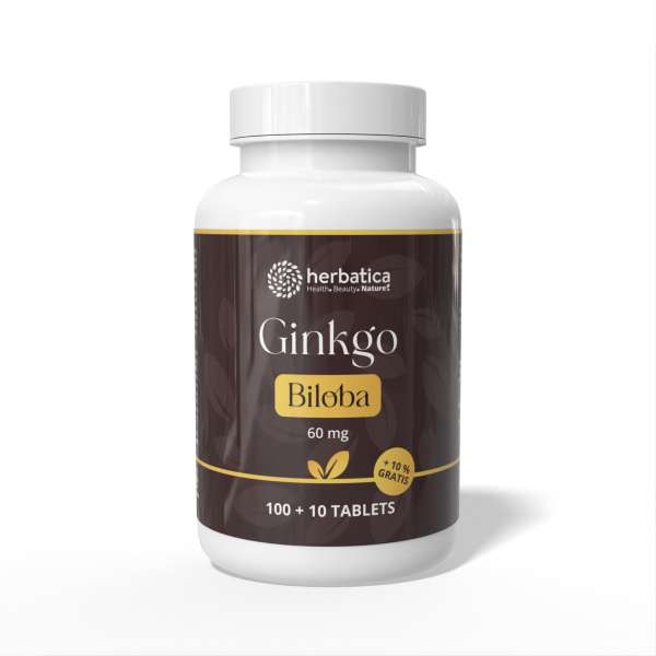 Ginkgo biloba 60 mg - 110 tabletta - Herbatica