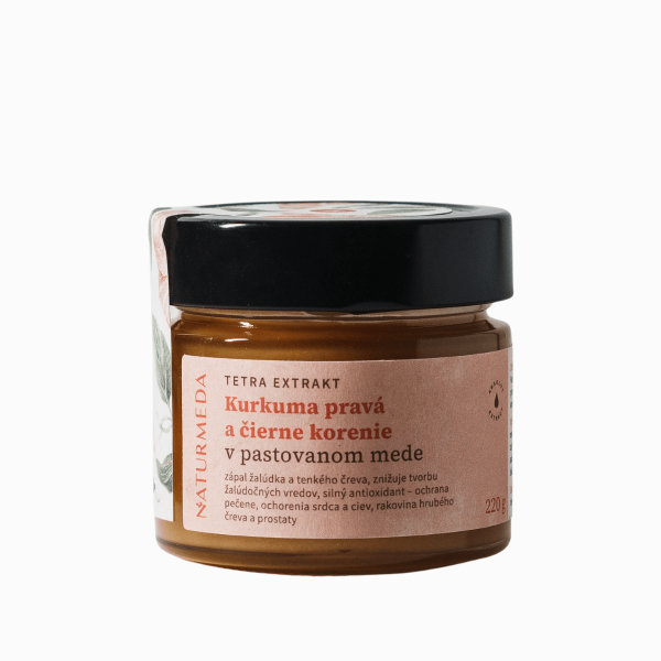 Terápiás méz kurkumával és fekete borssal – 220 g – Naturmeda