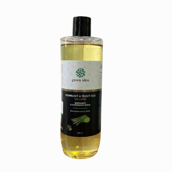 Bergamott és citromfű fürdő- és testolaj 500 ml - Green idea