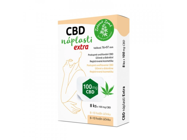 CBD tapaszok – extra nagy méret – 8 db-os kiszerelés – Zelená Země